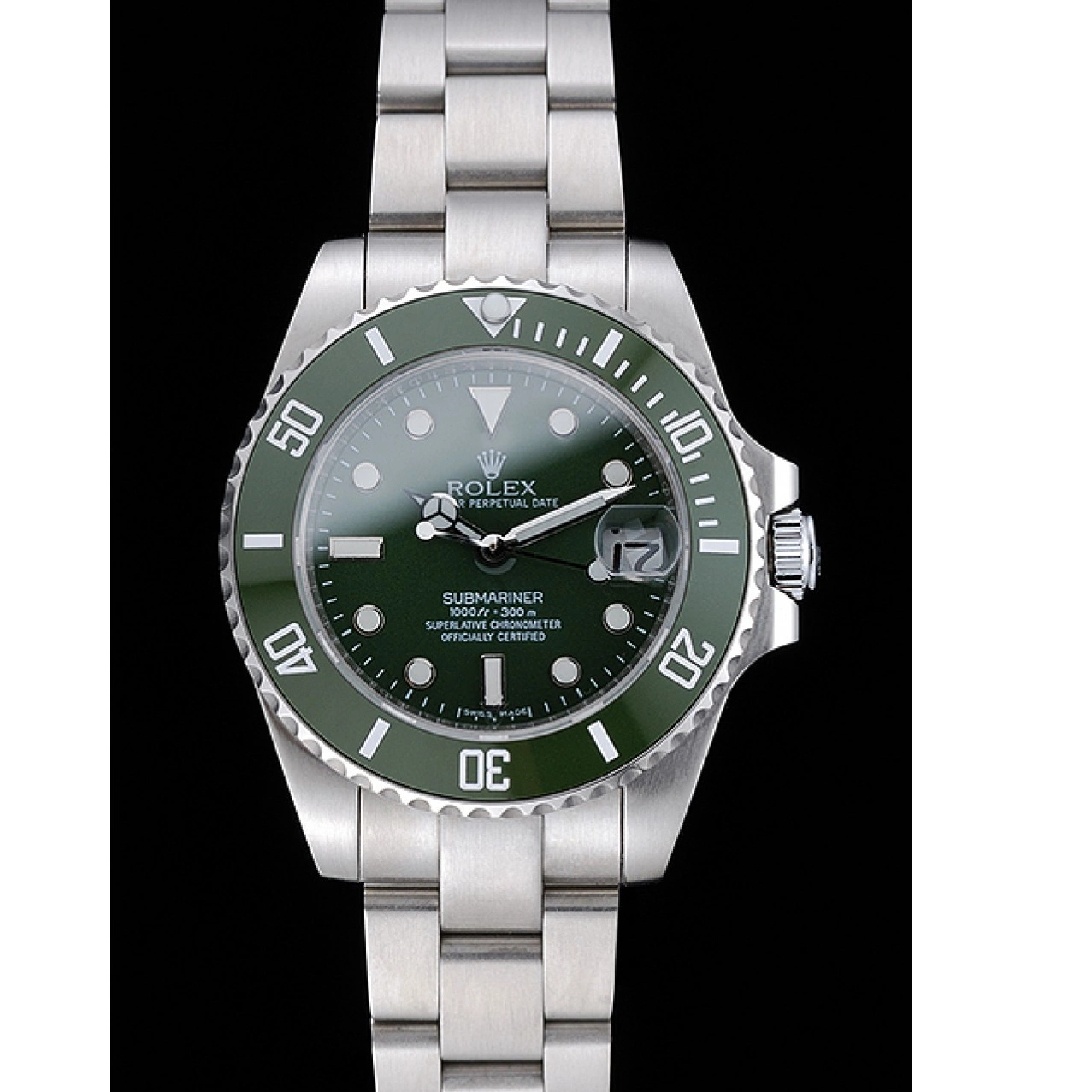 Aaa replica watch Bracelet Rolex Submariner Stainless Green Steel 1454151 Dial 0730